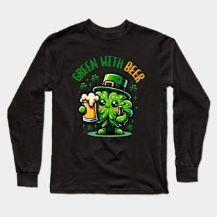 Green with Beer Long Sleeve T-Shirt